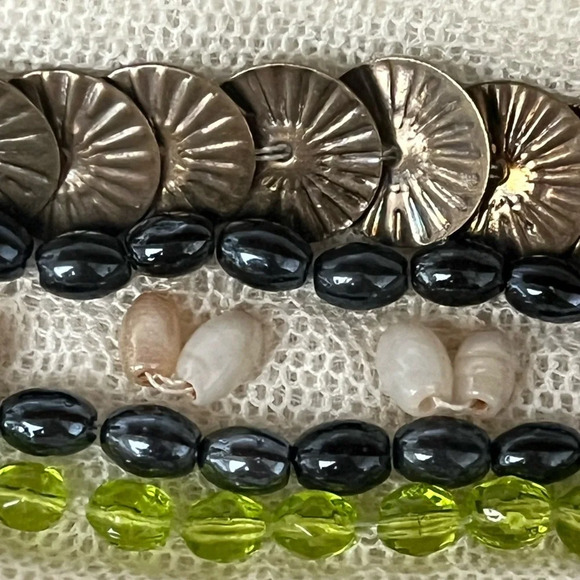 Free People Beaded Mesh Sheer Babydoll Tunic Blouse Sequin Beaded S Boho Peasent - Picture 7 of 10